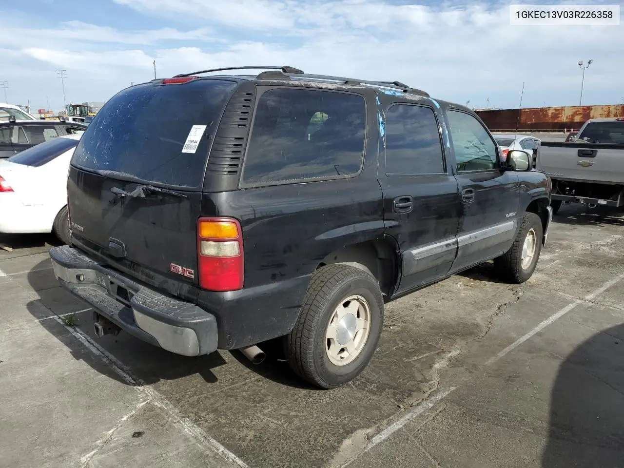2003 GMC Yukon VIN: 1GKEC13V03R226358 Lot: 56752465