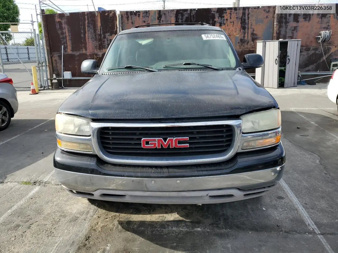 2003 GMC Yukon VIN: 1GKEC13V03R226358 Lot: 56752465