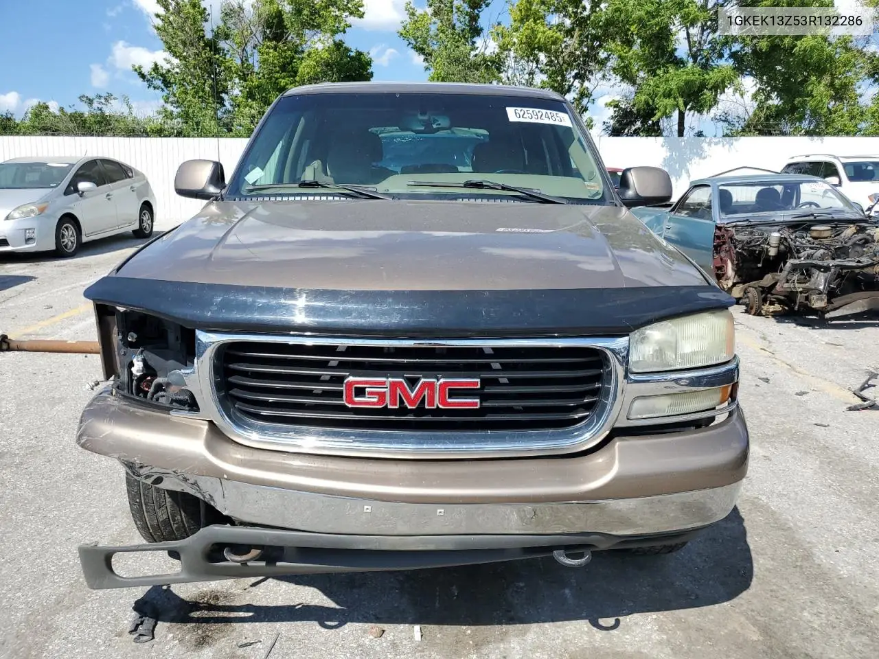 2003 GMC Yukon VIN: 1GKEK13Z53R132286 Lot: 62592485