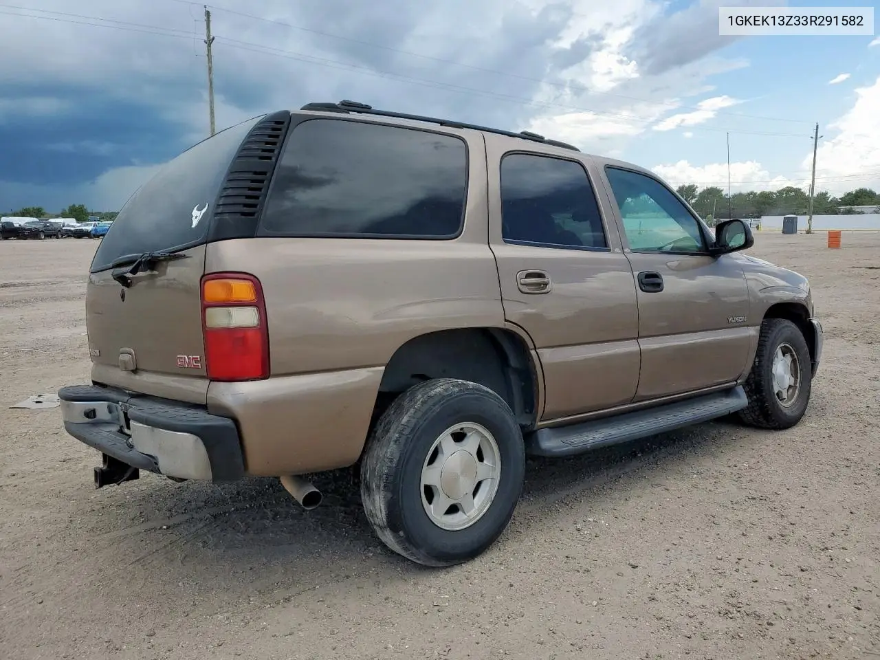 2003 GMC Yukon VIN: 1GKEK13Z33R291582 Lot: 62691685