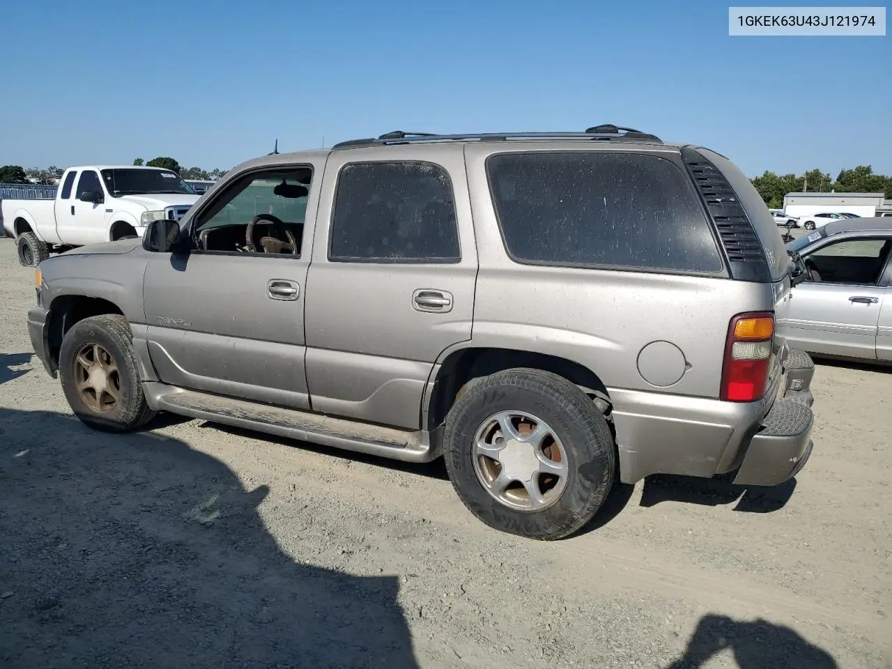 2003 GMC Yukon Denali VIN: 1GKEK63U43J121974 Lot: 63087075