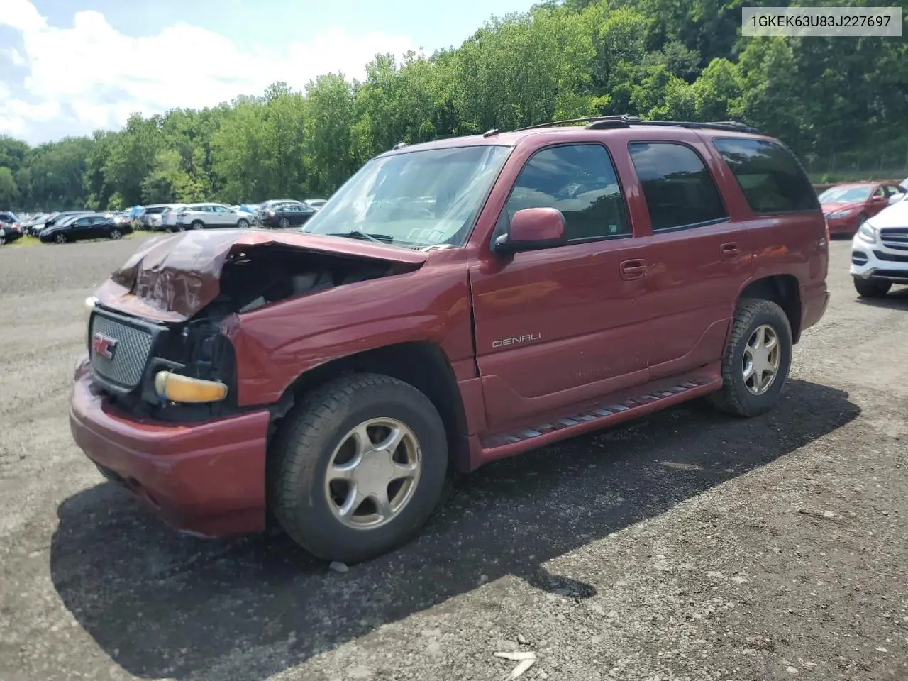 2003 GMC Yukon Denali VIN: 1GKEK63U83J227697 Lot: 63316555