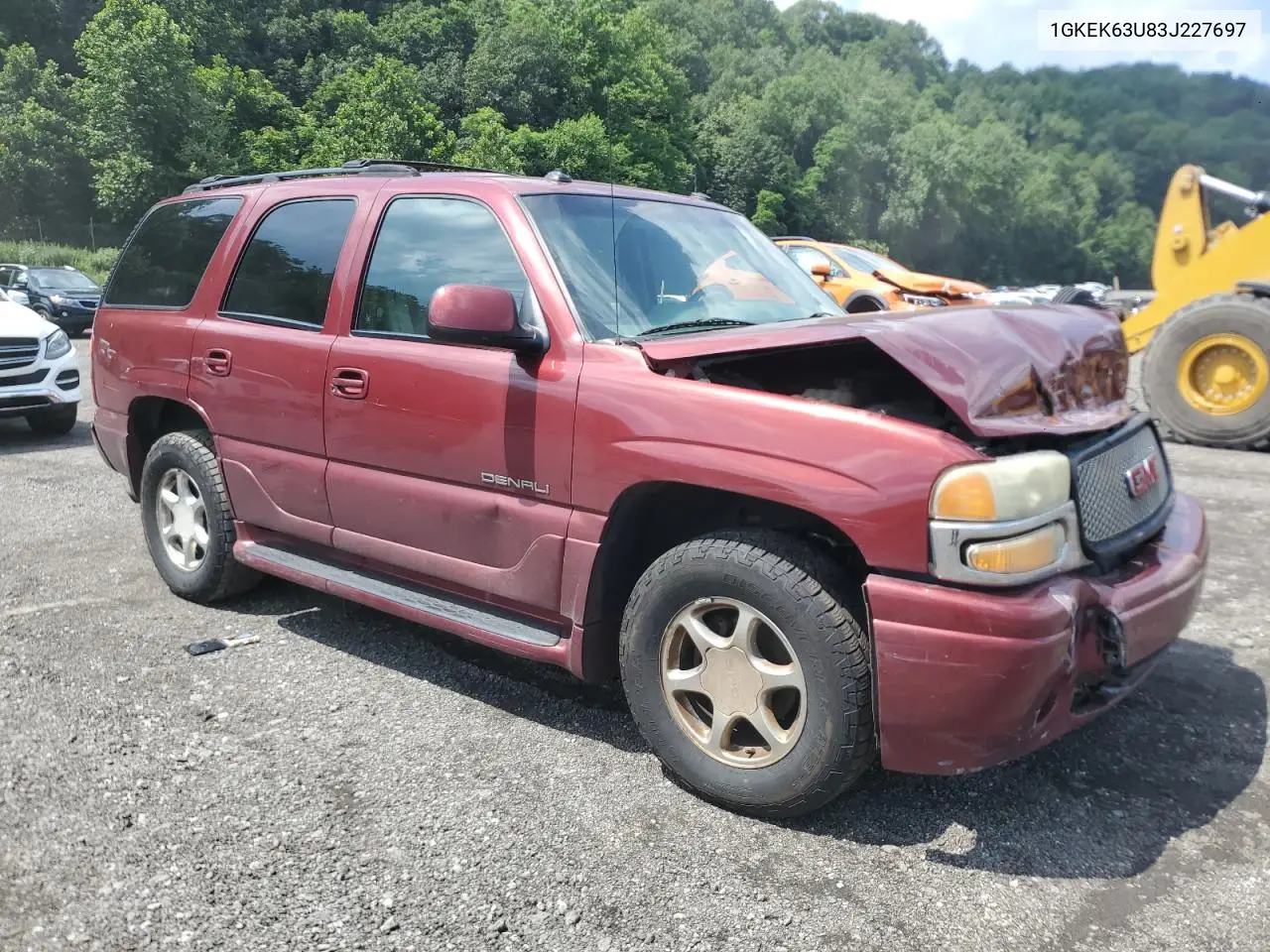 2003 GMC Yukon Denali VIN: 1GKEK63U83J227697 Lot: 63316555