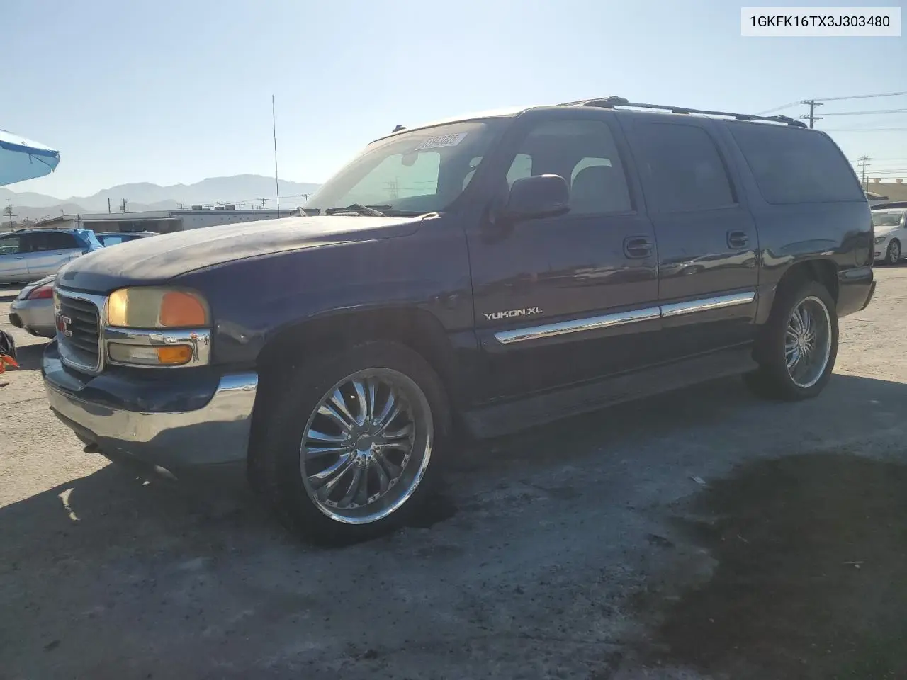 2003 GMC Yukon Xl K1500 VIN: 1GKFK16TX3J303480 Lot: 63943625