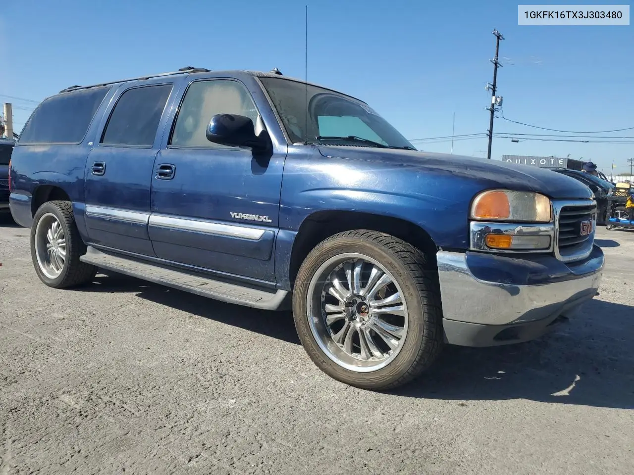 2003 GMC Yukon Xl K1500 VIN: 1GKFK16TX3J303480 Lot: 63943625