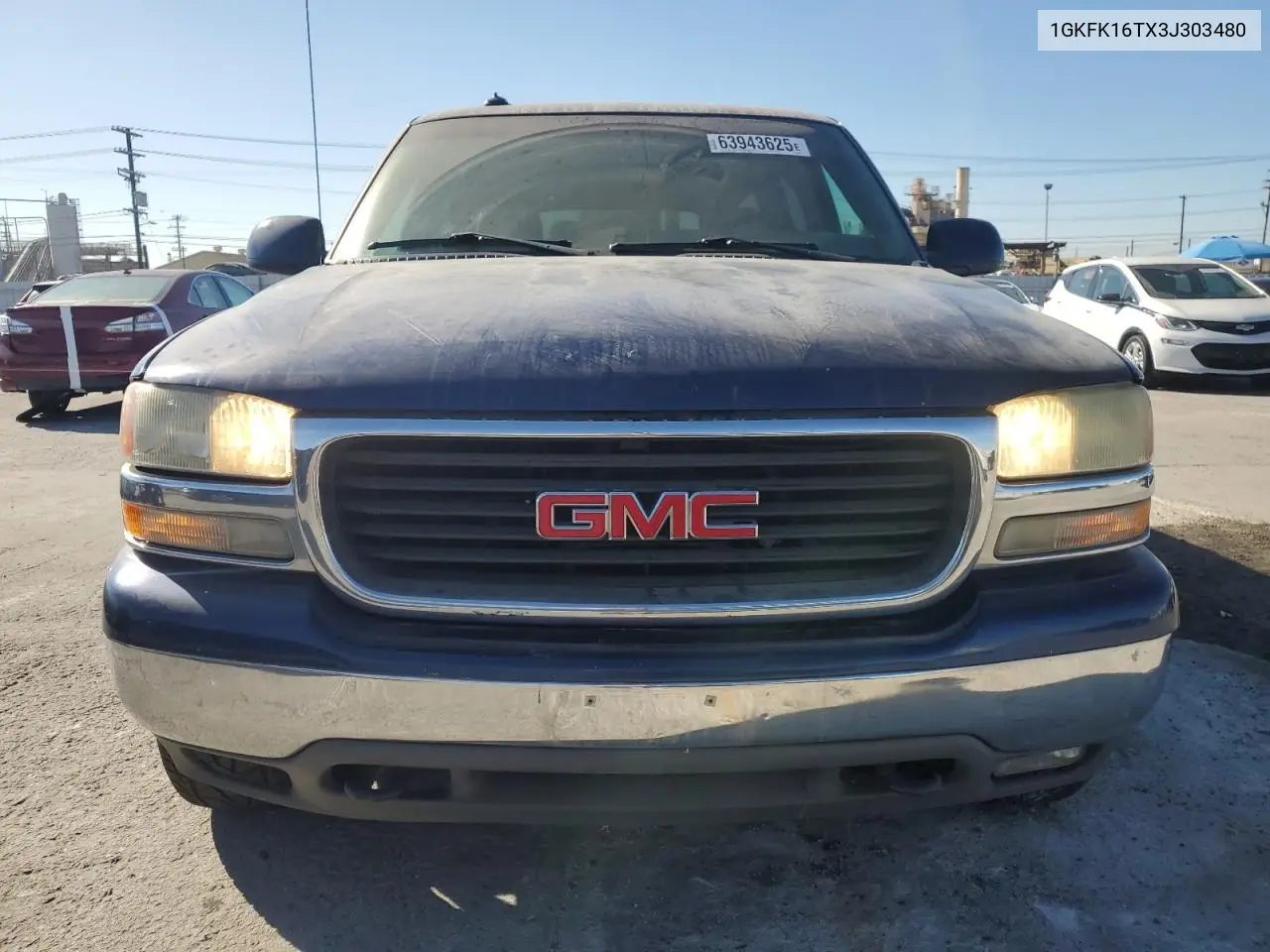 2003 GMC Yukon Xl K1500 VIN: 1GKFK16TX3J303480 Lot: 63943625