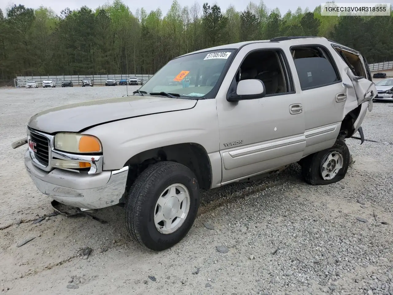 2004 GMC Yukon VIN: 1GKEC13V04R318555 Lot: 51705705