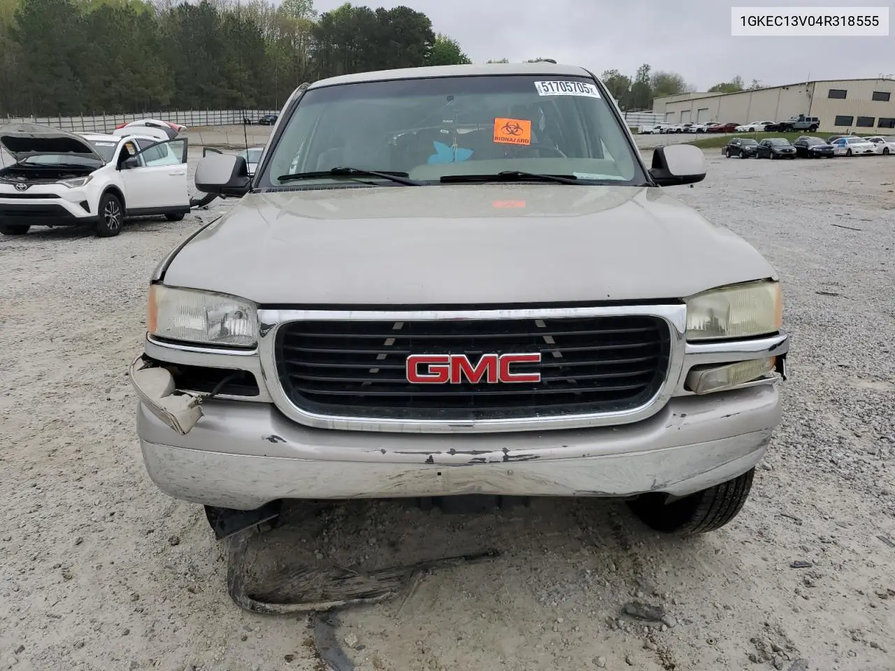 2004 GMC Yukon VIN: 1GKEC13V04R318555 Lot: 51705705