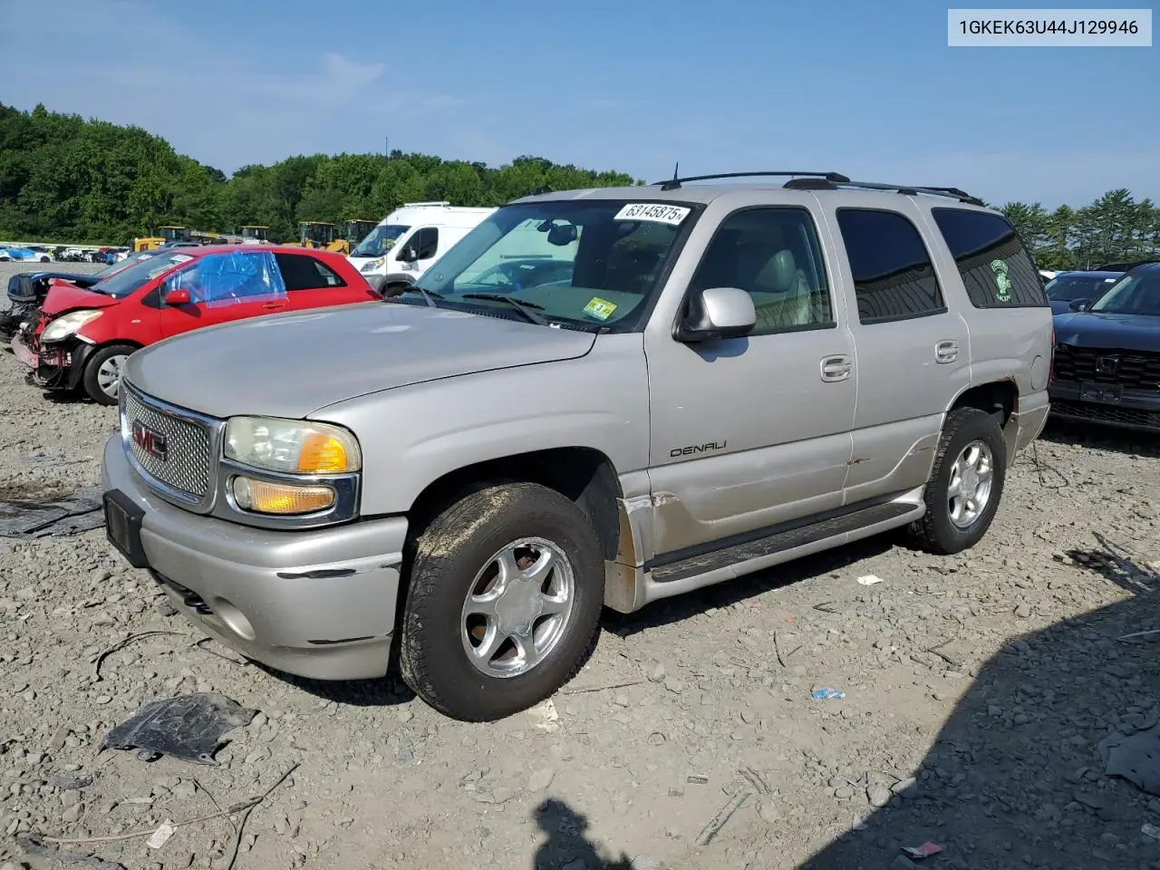 2004 GMC Yukon Denali VIN: 1GKEK63U44J129946 Lot: 63145875