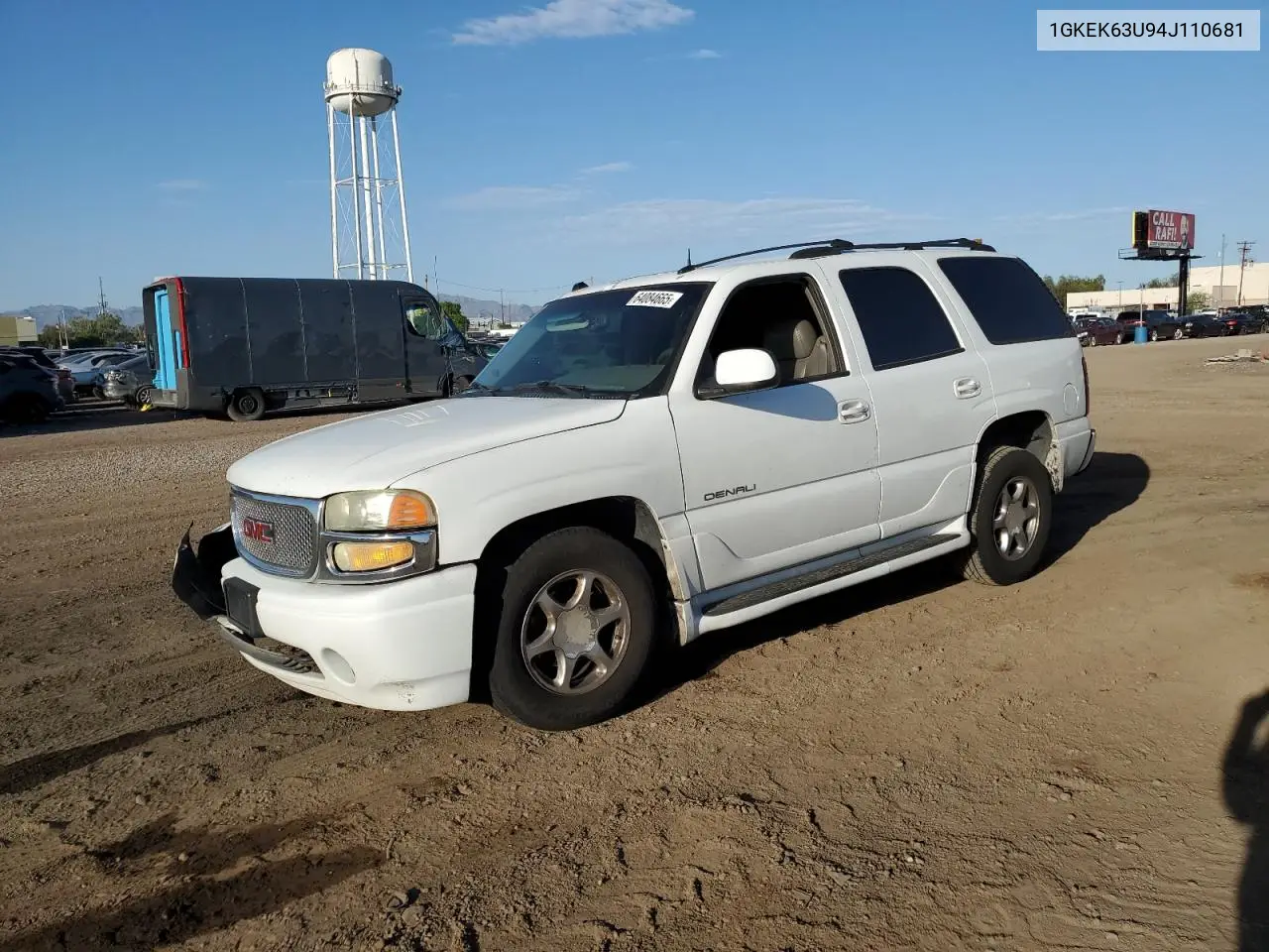 2004 GMC Yukon Denali VIN: 1GKEK63U94J110681 Lot: 64084665
