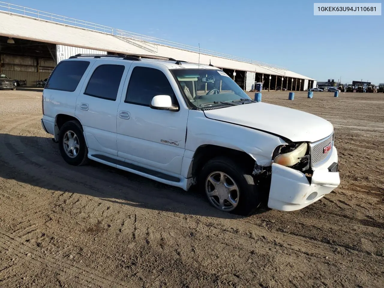 2004 GMC Yukon Denali VIN: 1GKEK63U94J110681 Lot: 64084665
