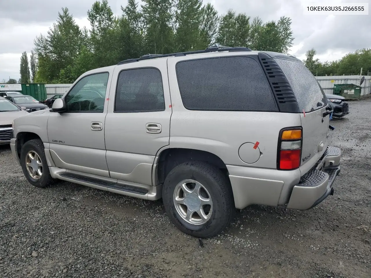 2005 GMC Yukon Denali VIN: 1GKEK63U35J266555 Lot: 62928035