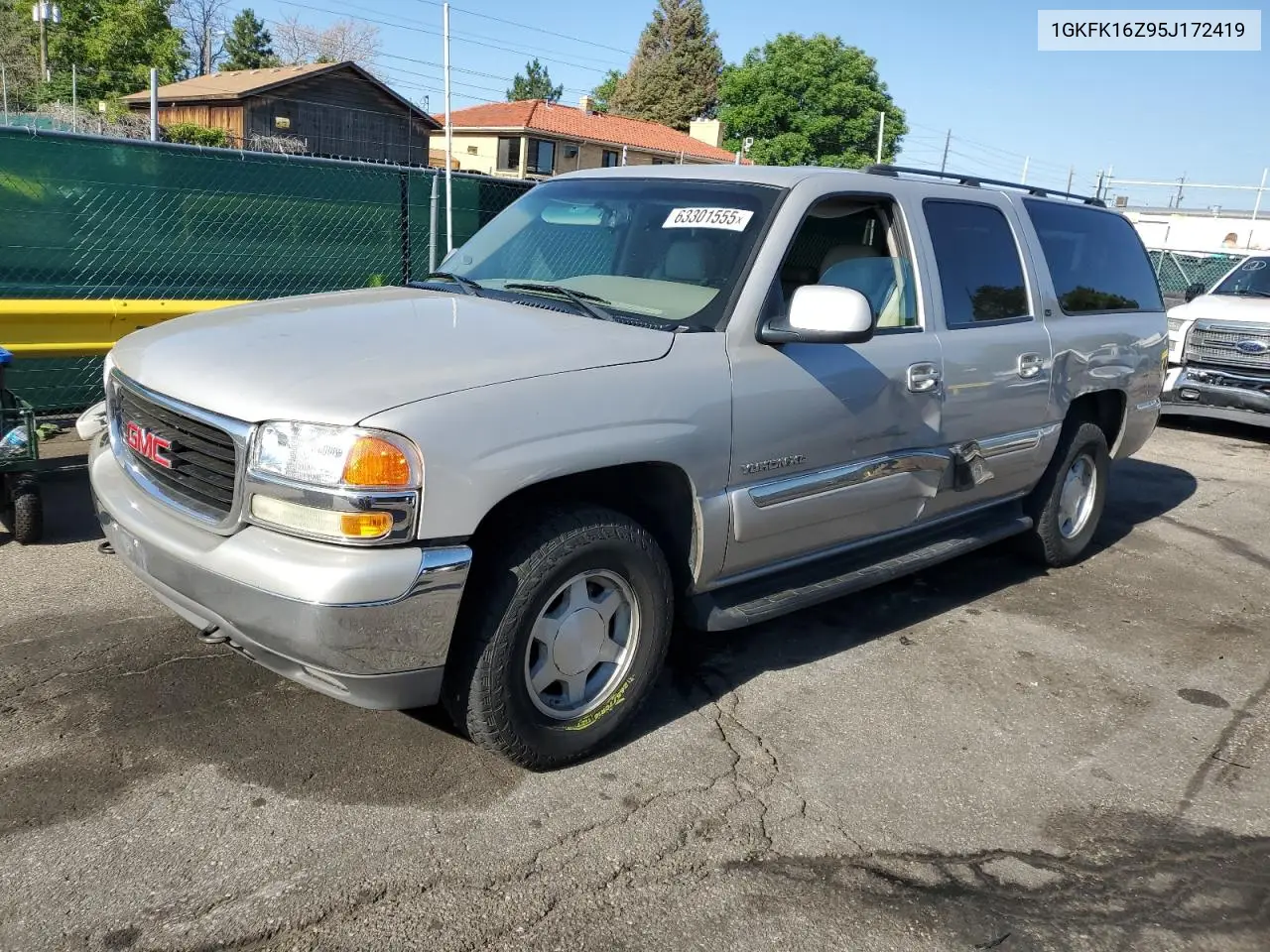 2005 GMC Yukon Xl K1500 VIN: 1GKFK16Z95J172419 Lot: 63301555