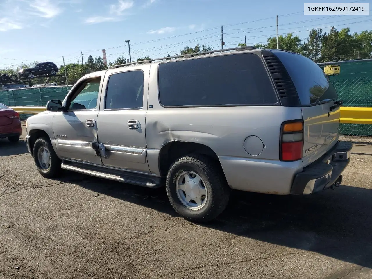 2005 GMC Yukon Xl K1500 VIN: 1GKFK16Z95J172419 Lot: 63301555