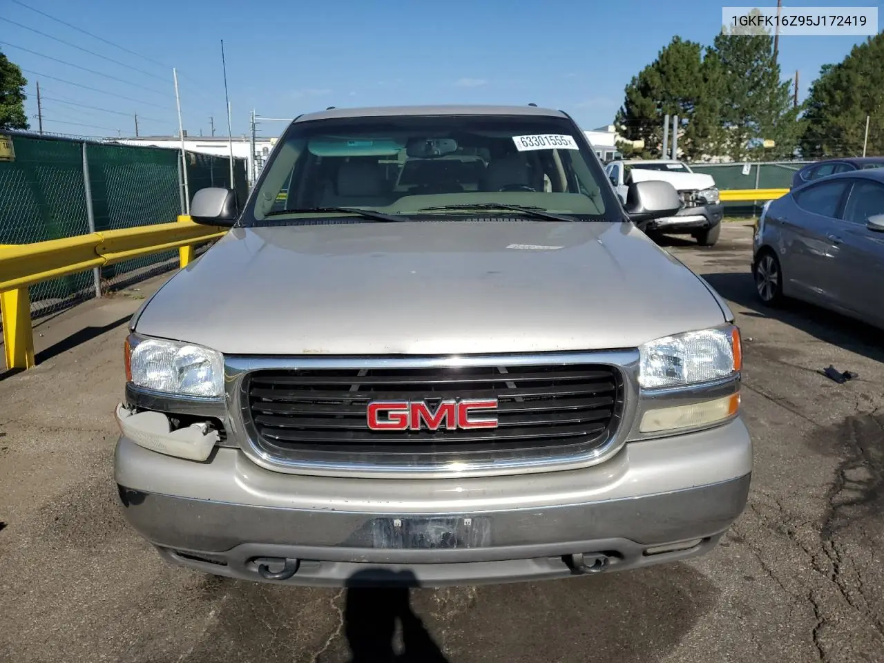 2005 GMC Yukon Xl K1500 VIN: 1GKFK16Z95J172419 Lot: 63301555