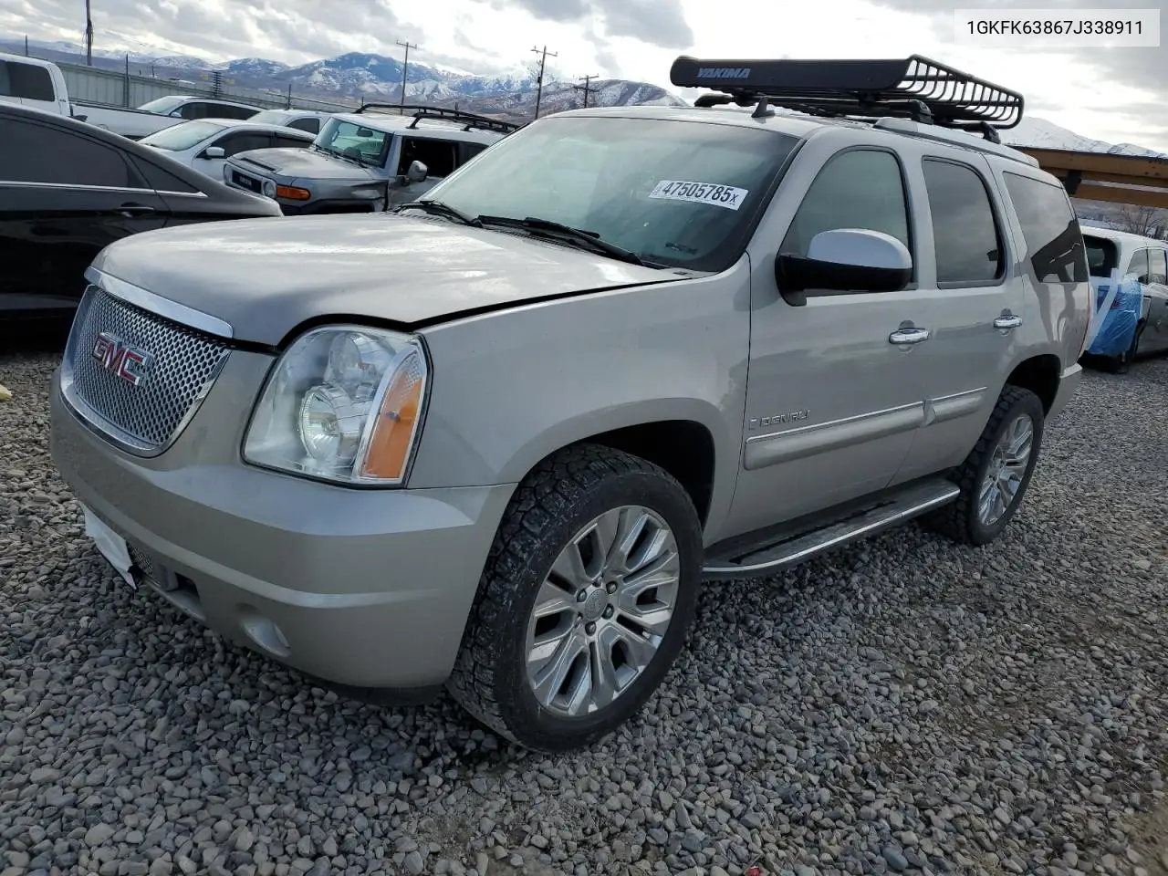 2007 GMC Yukon Denali VIN: 1GKFK63867J338911 Lot: 47505785