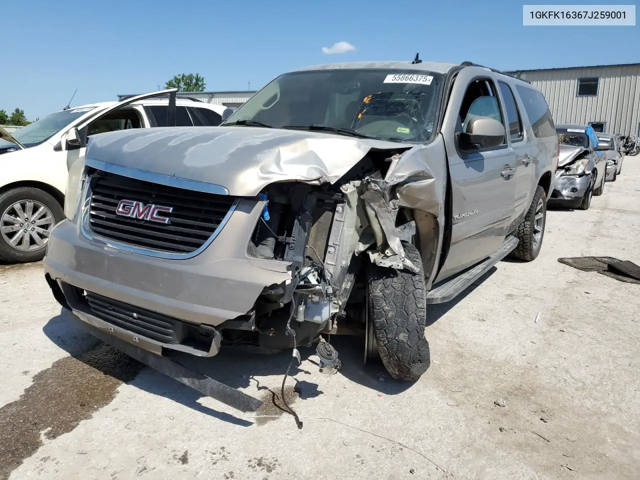 2007 GMC Yukon Xl K1500 VIN: 1GKFK16367J259001 Lot: 55866375