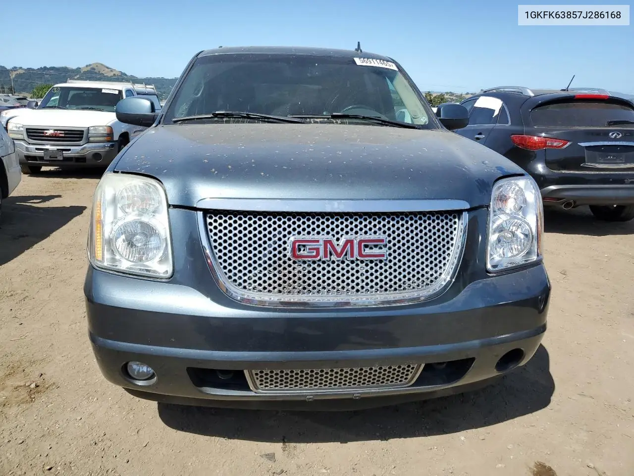 2007 GMC Yukon Denali VIN: 1GKFK63857J286168 Lot: 56911465