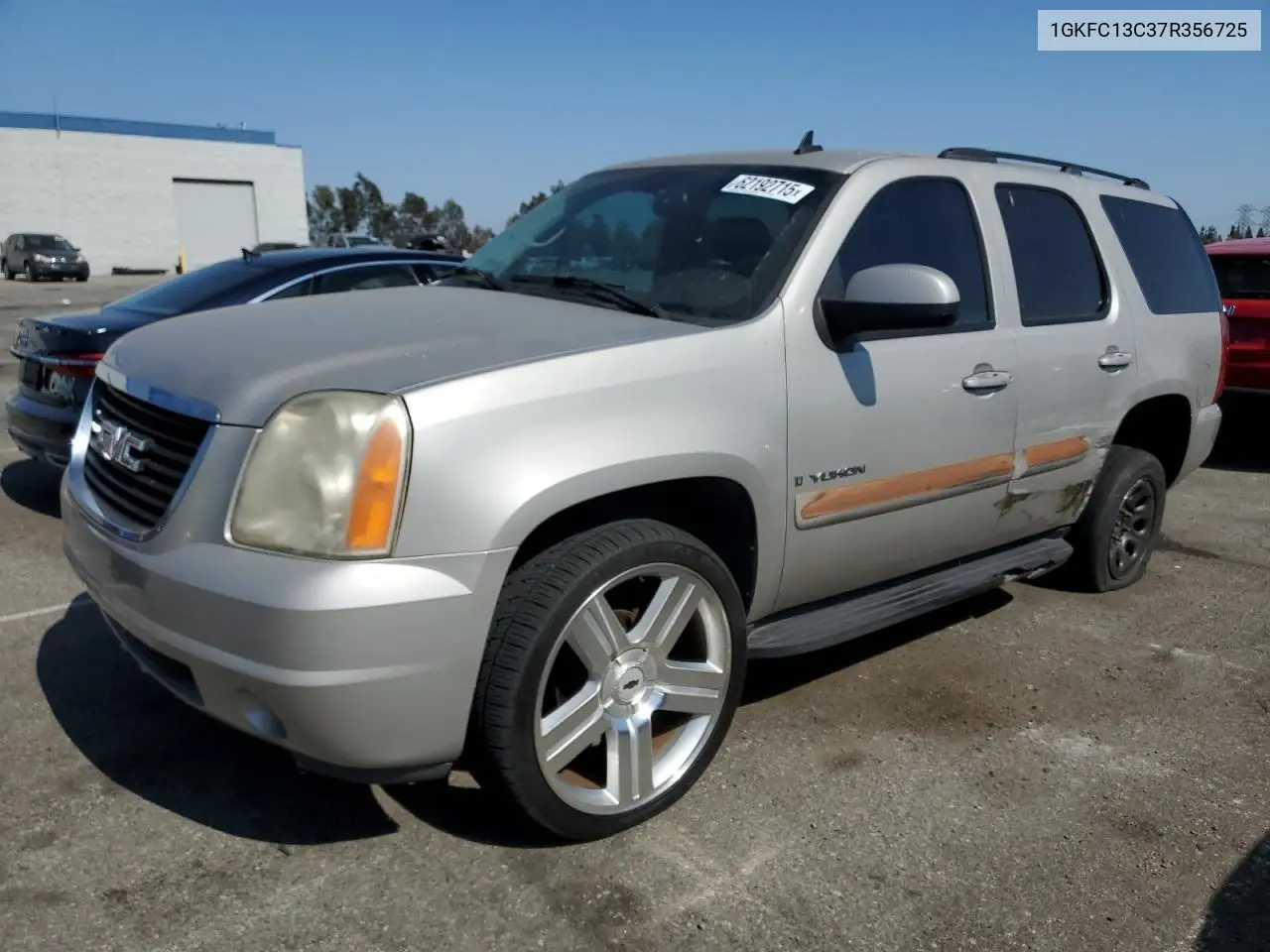 2007 GMC Yukon VIN: 1GKFC13C37R356725 Lot: 62192715