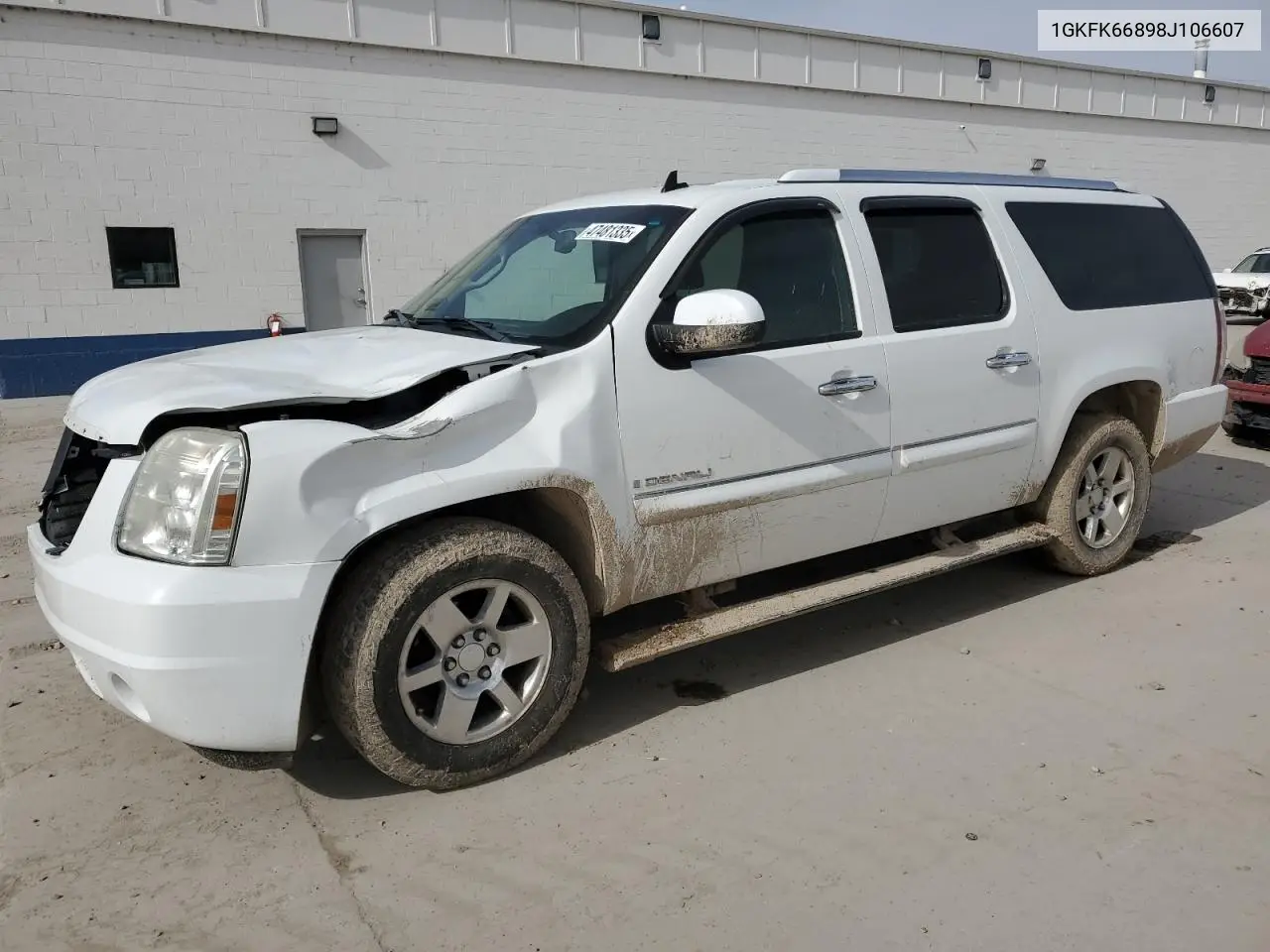 2008 GMC Yukon Xl Denali VIN: 1GKFK66898J106607 Lot: 47481335