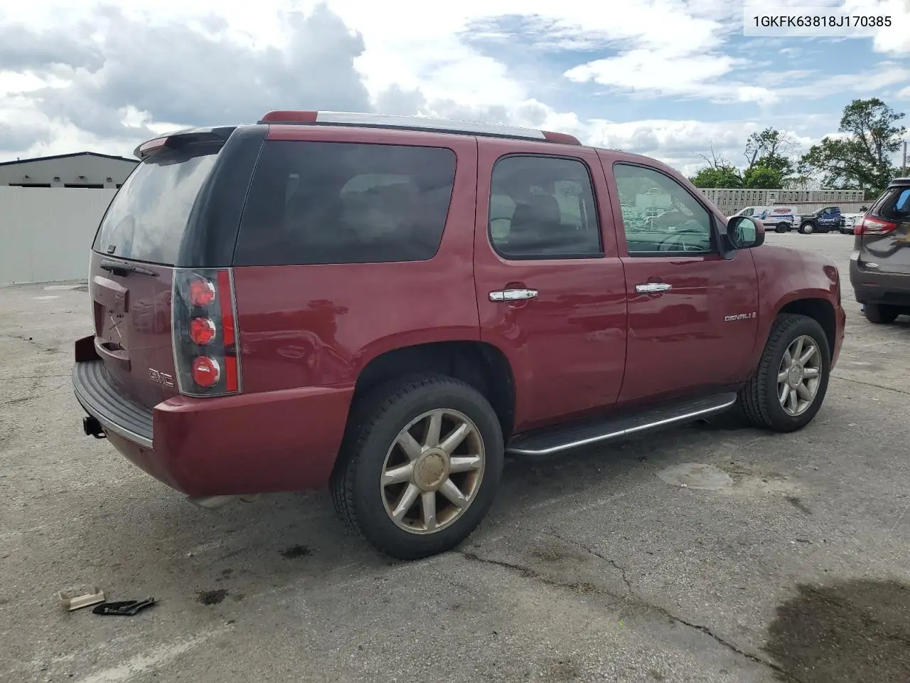 2008 GMC Yukon Denali VIN: 1GKFK63818J170385 Lot: 56486255