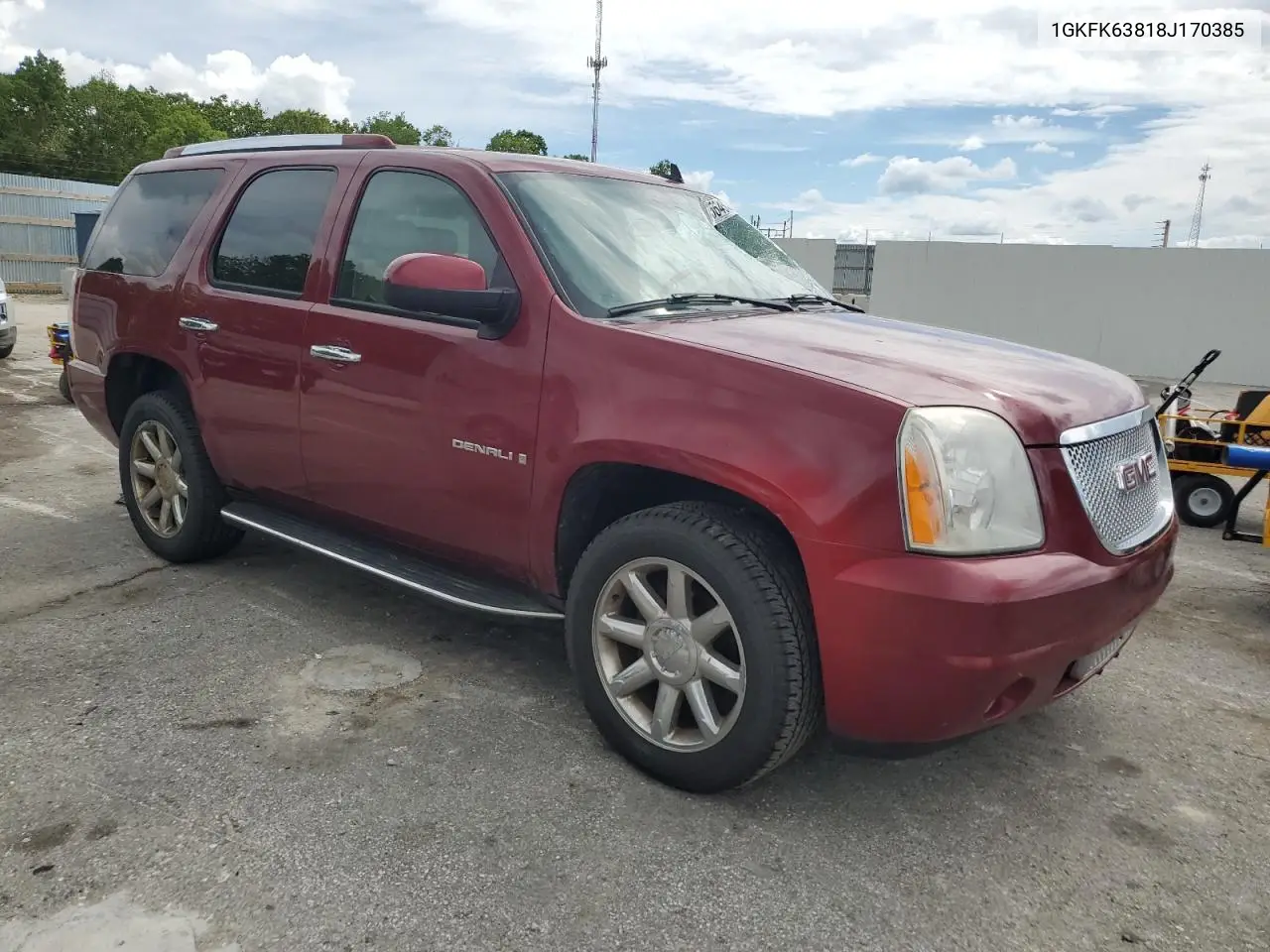 2008 GMC Yukon Denali VIN: 1GKFK63818J170385 Lot: 56486255