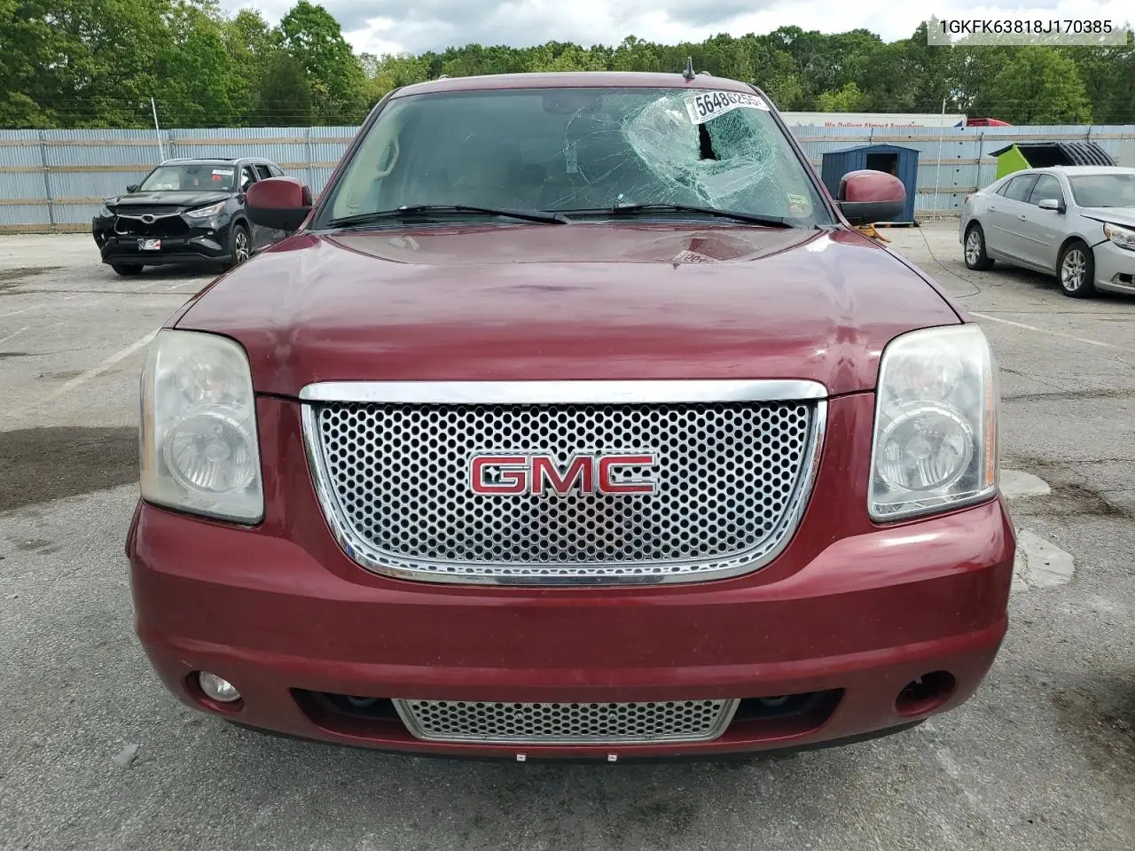 2008 GMC Yukon Denali VIN: 1GKFK63818J170385 Lot: 56486255