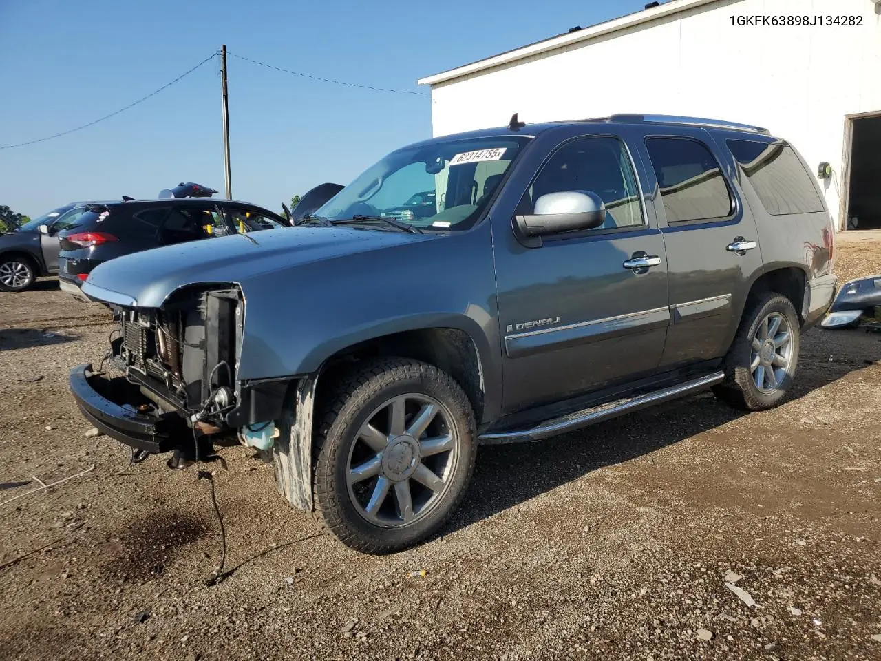 2008 GMC Yukon Denali VIN: 1GKFK63898J134282 Lot: 62314755