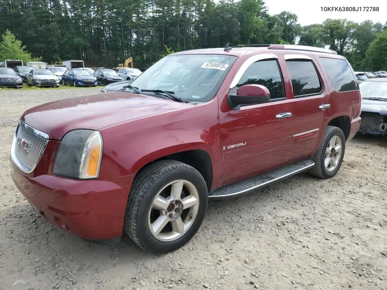 2008 GMC Yukon Denali VIN: 1GKFK63808J172788 Lot: 62506975