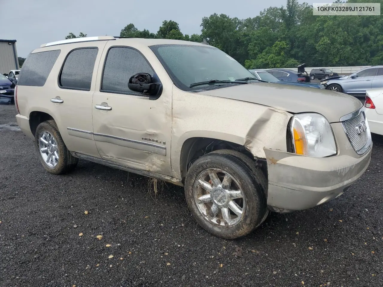 2009 GMC Yukon Denali VIN: 1GKFK03289J121761 Lot: 62628255