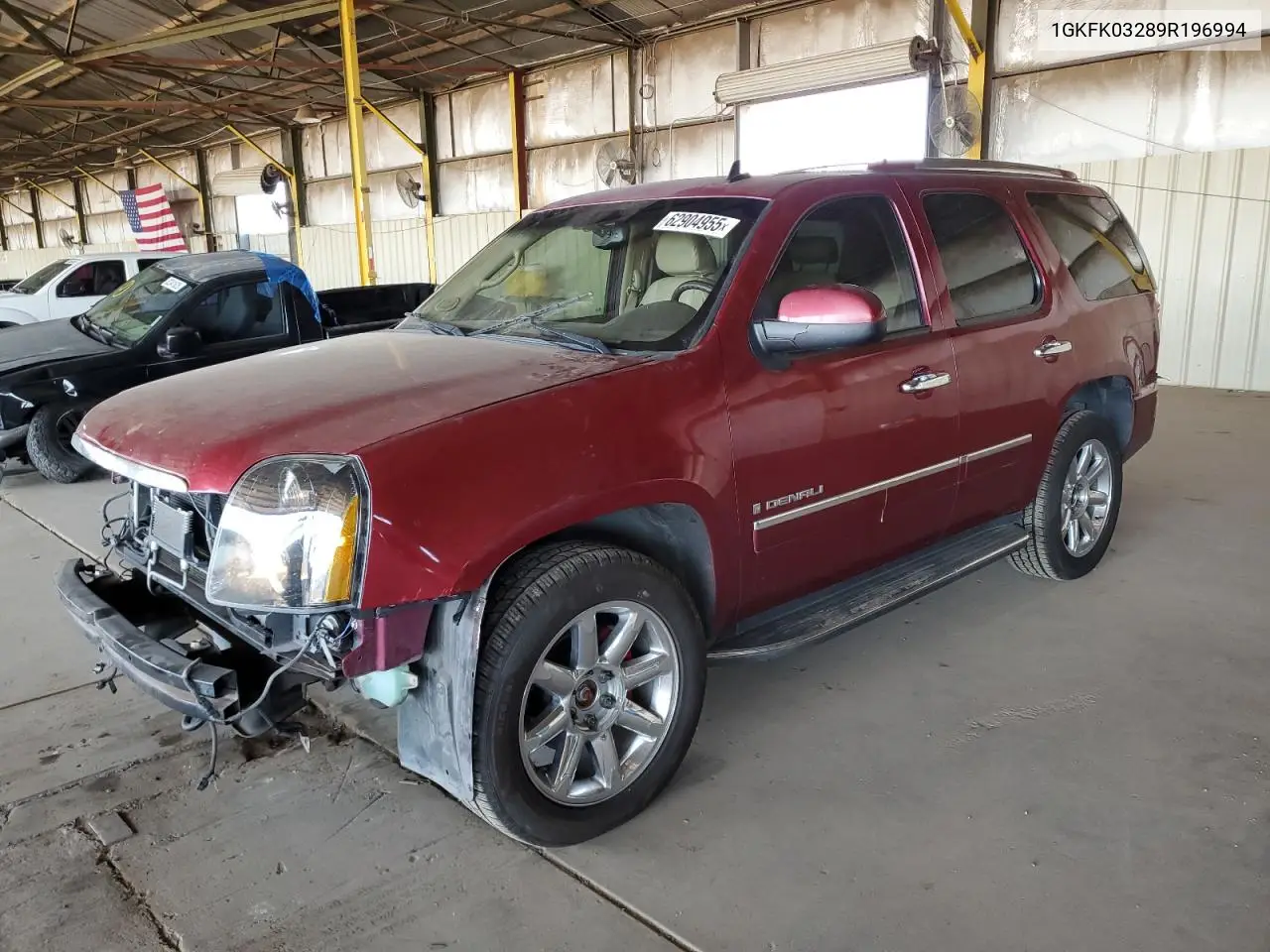 2009 GMC Yukon Denali VIN: 1GKFK03289R196994 Lot: 62904955