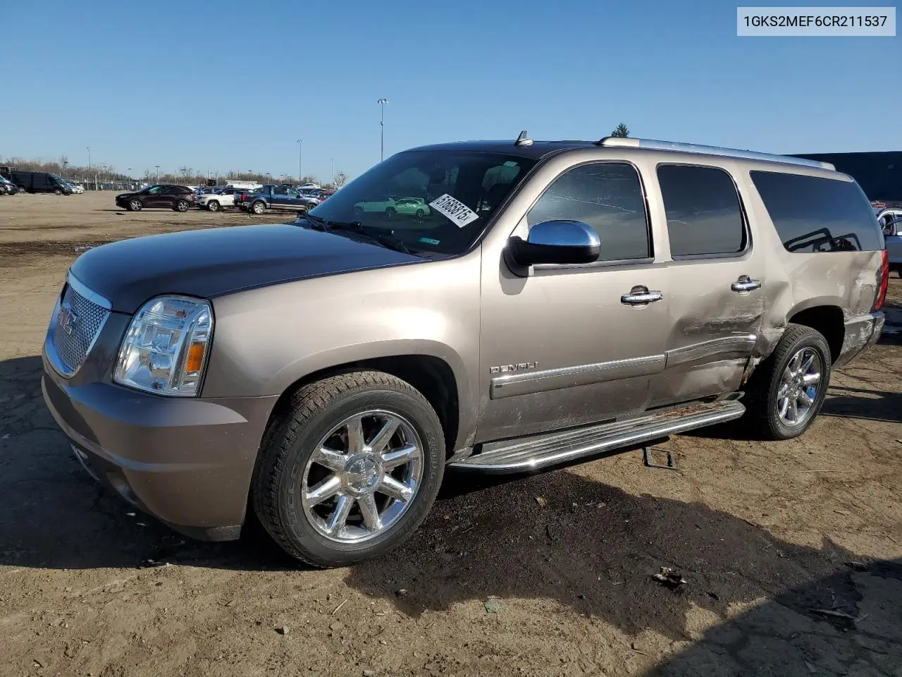 2012 GMC Yukon Xl Denali VIN: 1GKS2MEF6CR211537 Lot: 51685815