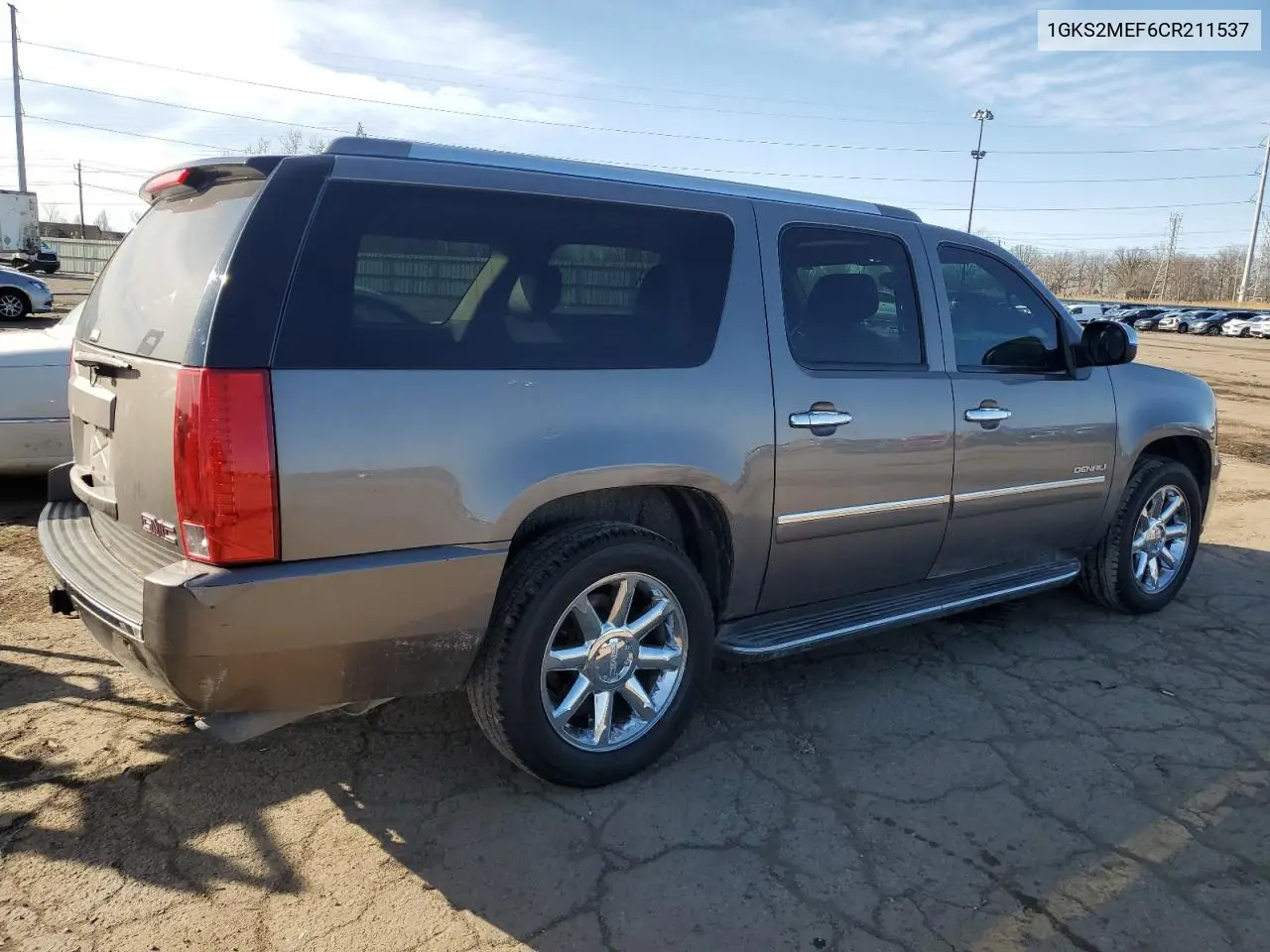 2012 GMC Yukon Xl Denali VIN: 1GKS2MEF6CR211537 Lot: 51685815