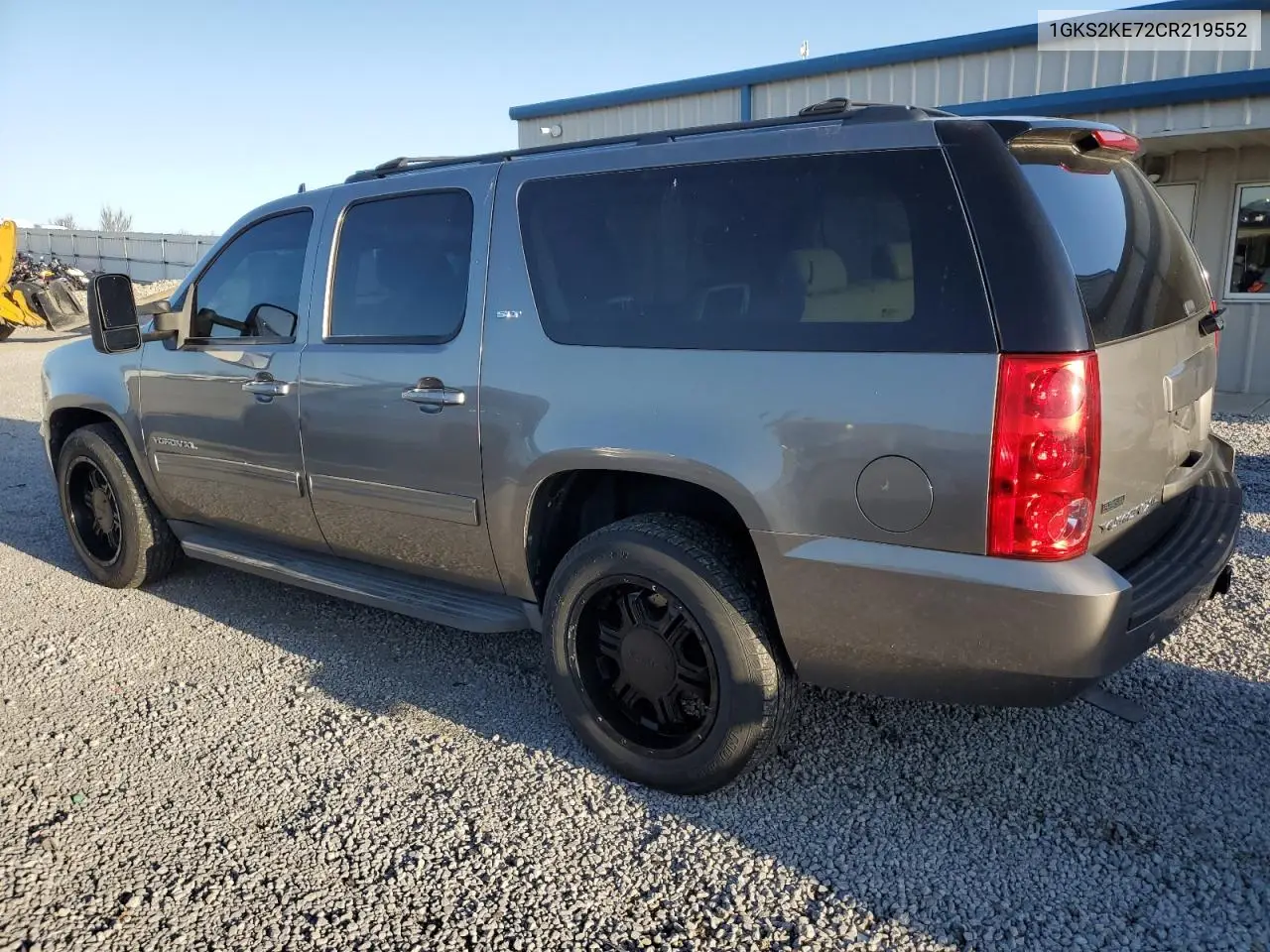 2012 GMC Yukon Xl K1500 Slt VIN: 1GKS2KE72CR219552 Lot: 52360425