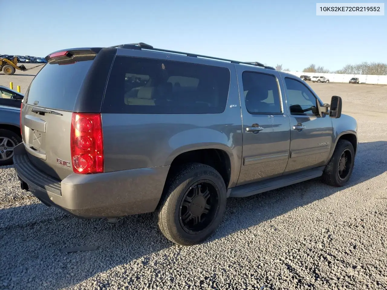 2012 GMC Yukon Xl K1500 Slt VIN: 1GKS2KE72CR219552 Lot: 52360425