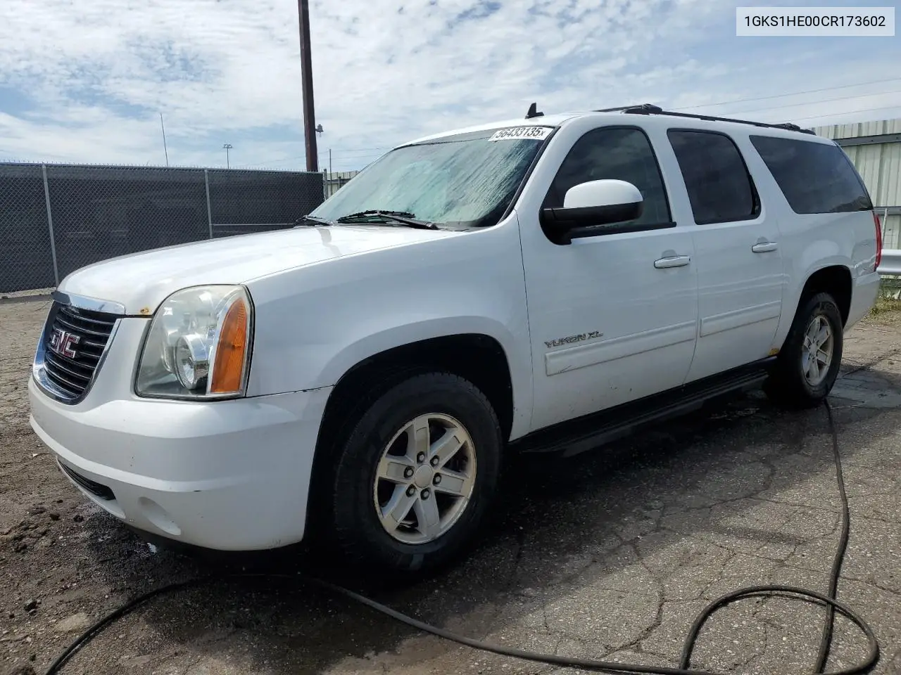 2012 GMC Yukon Xl C1500 Sle VIN: 1GKS1HE00CR173602 Lot: 56433135