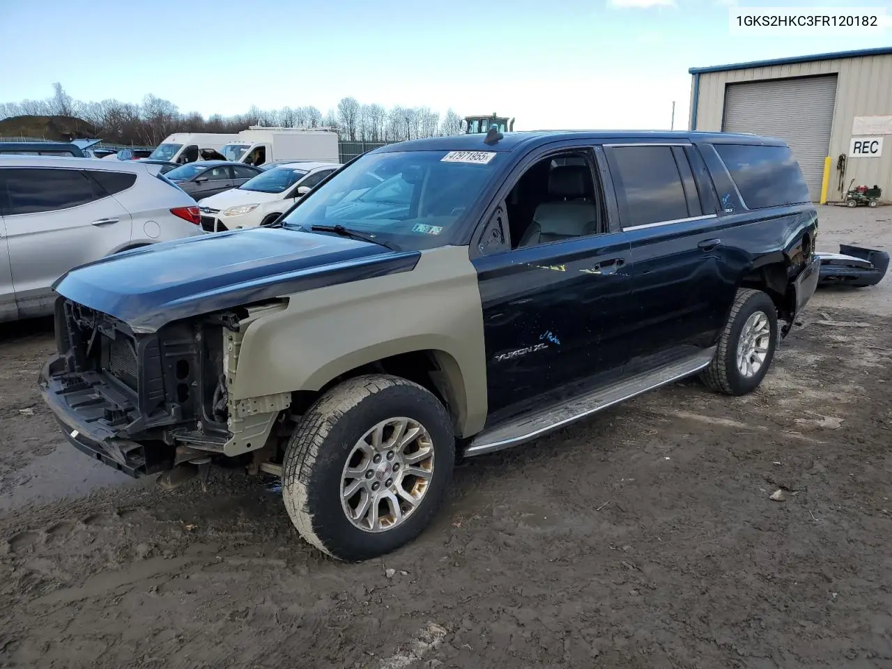 2015 GMC Yukon Xl K1500 Slt VIN: 1GKS2HKC3FR120182 Lot: 47971955