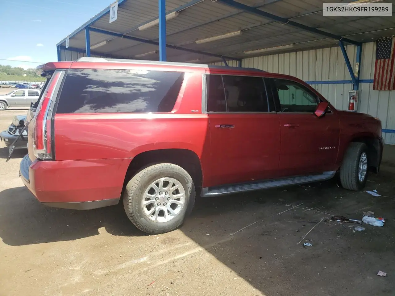 2015 GMC Yukon Xl K1500 Slt VIN: 1GKS2HKC9FR199289 Lot: 56195755