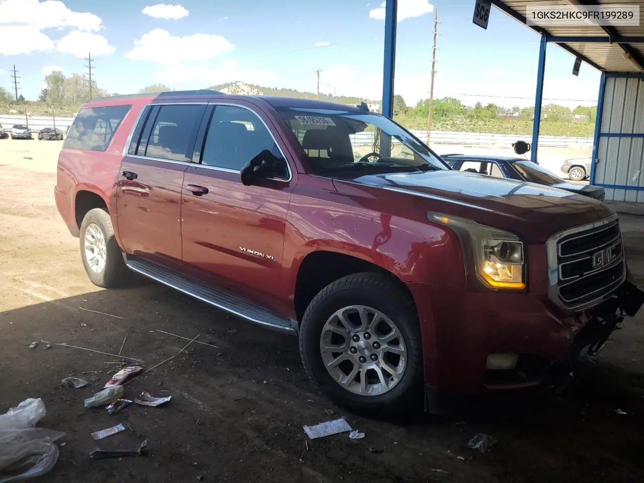 2015 GMC Yukon Xl K1500 Slt VIN: 1GKS2HKC9FR199289 Lot: 56195755