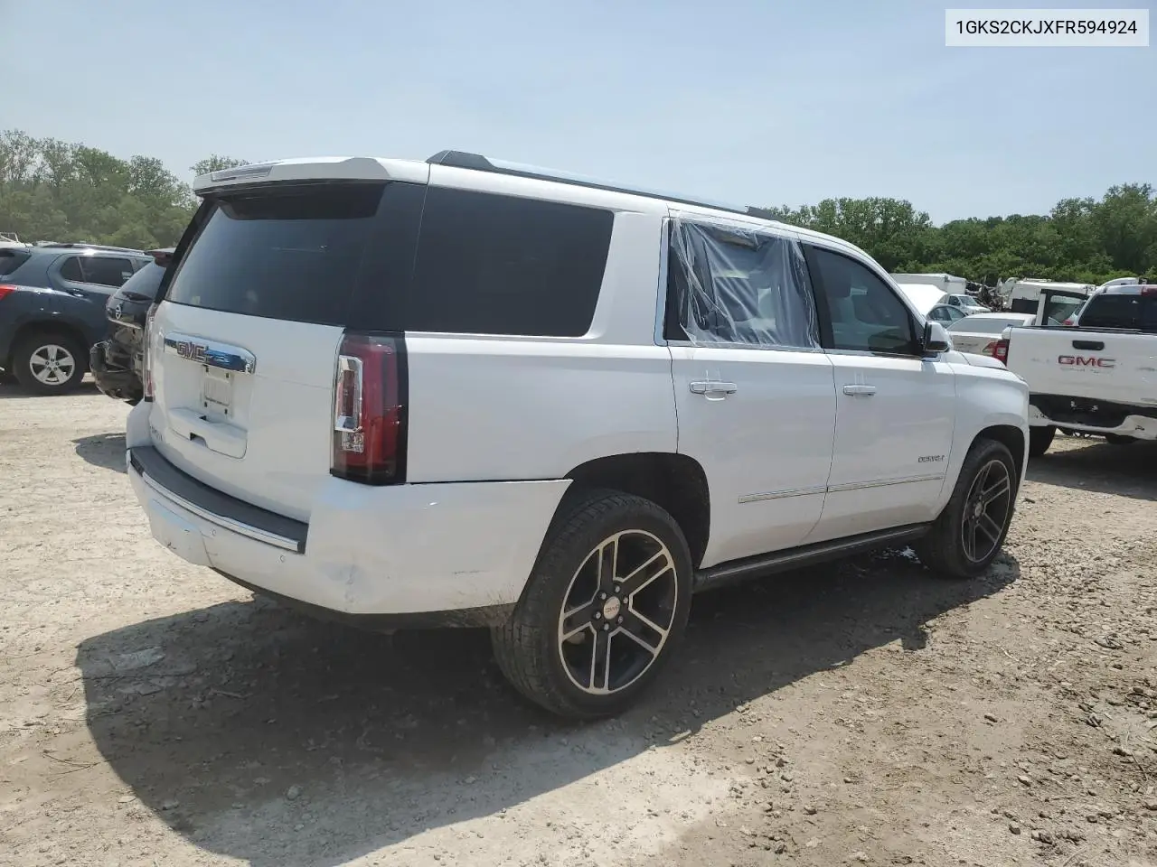 2015 GMC Yukon Denali VIN: 1GKS2CKJXFR594924 Lot: 58721665