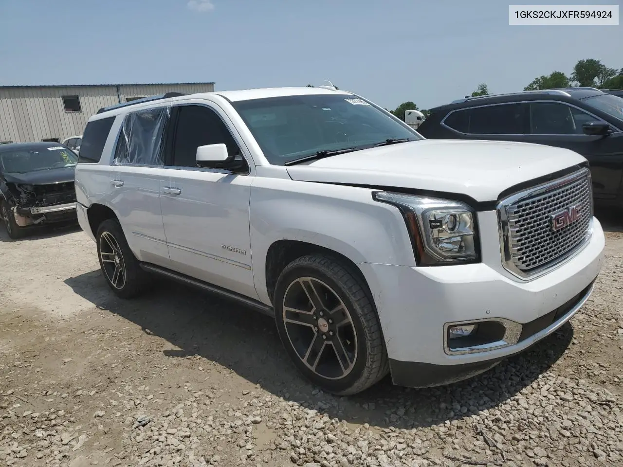 2015 GMC Yukon Denali VIN: 1GKS2CKJXFR594924 Lot: 58721665