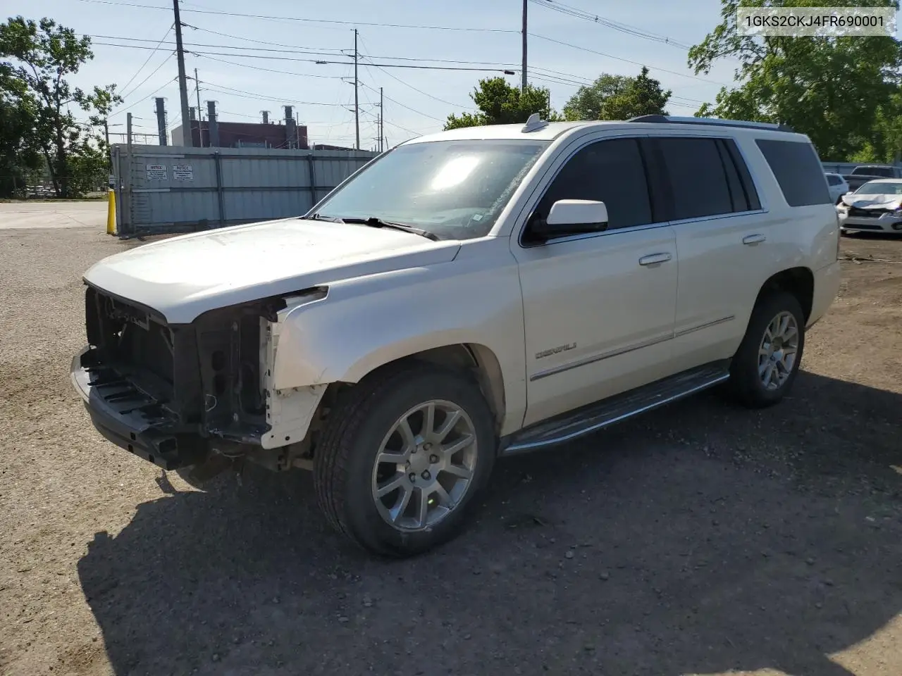 2015 GMC Yukon Denali VIN: 1GKS2CKJ4FR690001 Lot: 61179235