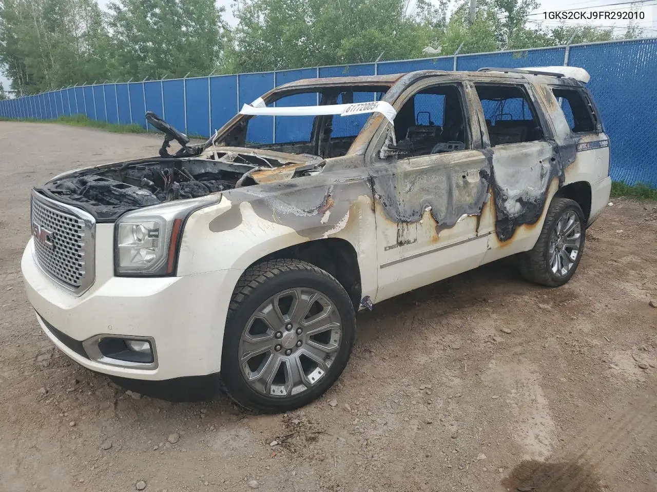 2015 GMC Yukon Denali VIN: 1GKS2CKJ9FR292010 Lot: 61772005