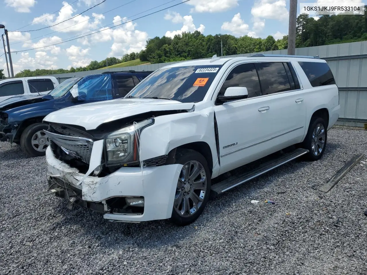 2015 GMC Yukon Xl Denali VIN: 1GKS1JKJ9FR533104 Lot: 62234325