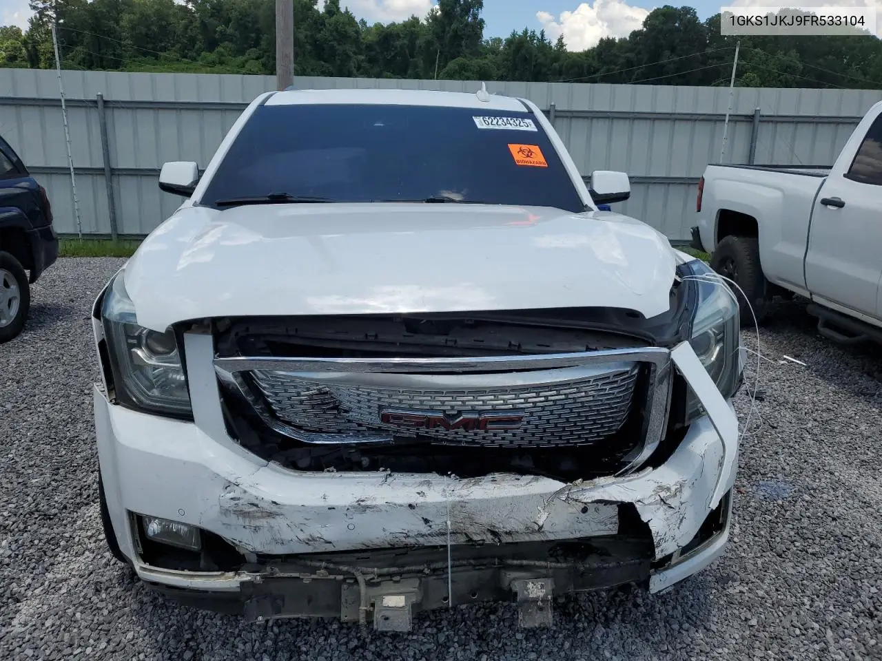 2015 GMC Yukon Xl Denali VIN: 1GKS1JKJ9FR533104 Lot: 62234325