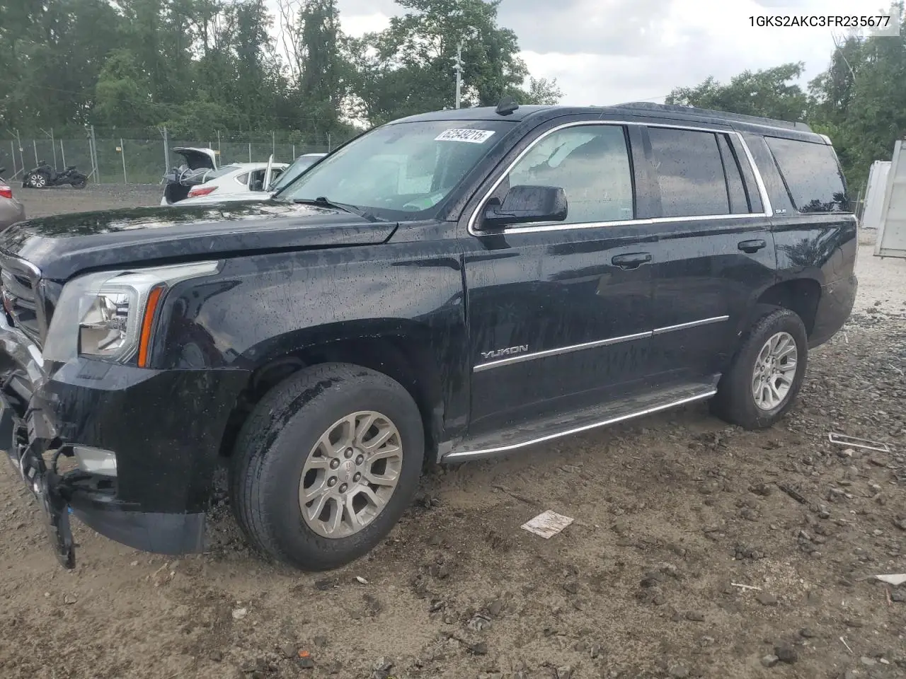 2015 GMC Yukon Sle VIN: 1GKS2AKC3FR235677 Lot: 62549215