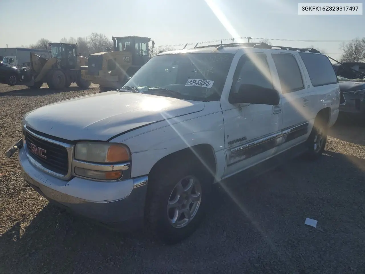 2002 GMC Yukon Xl K1500 VIN: 3GKFK16Z32G317497 Lot: 48633295