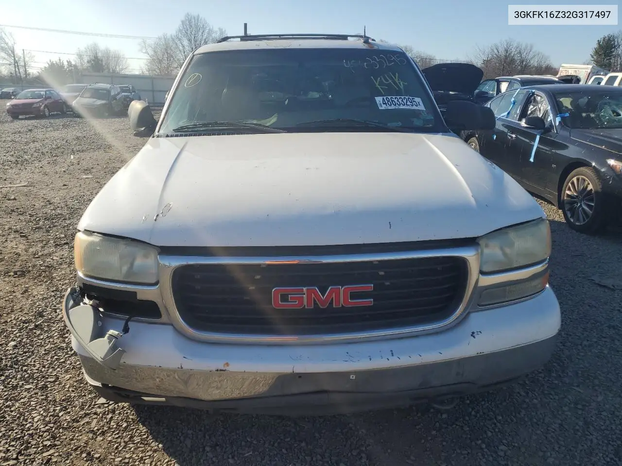 2002 GMC Yukon Xl K1500 VIN: 3GKFK16Z32G317497 Lot: 48633295