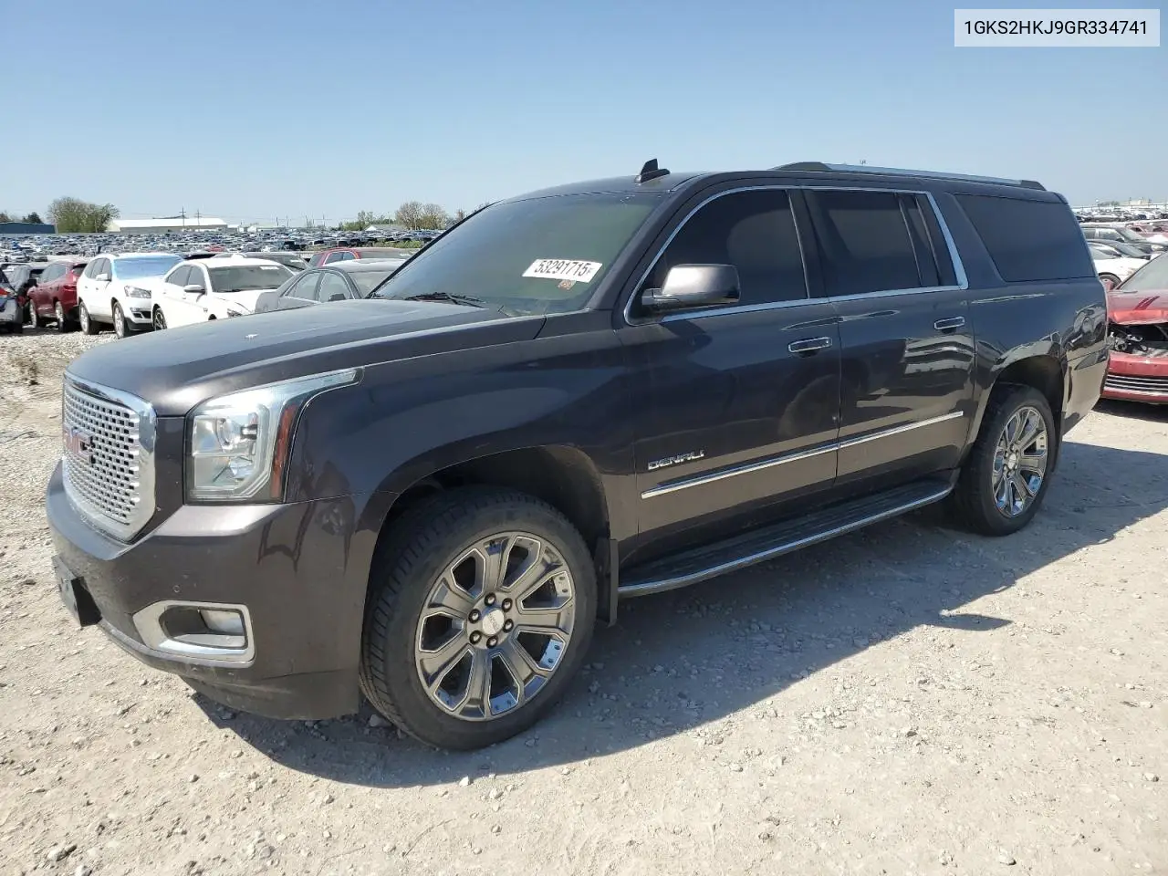 2016 GMC Yukon Xl Denali VIN: 1GKS2HKJ9GR334741 Lot: 53291715