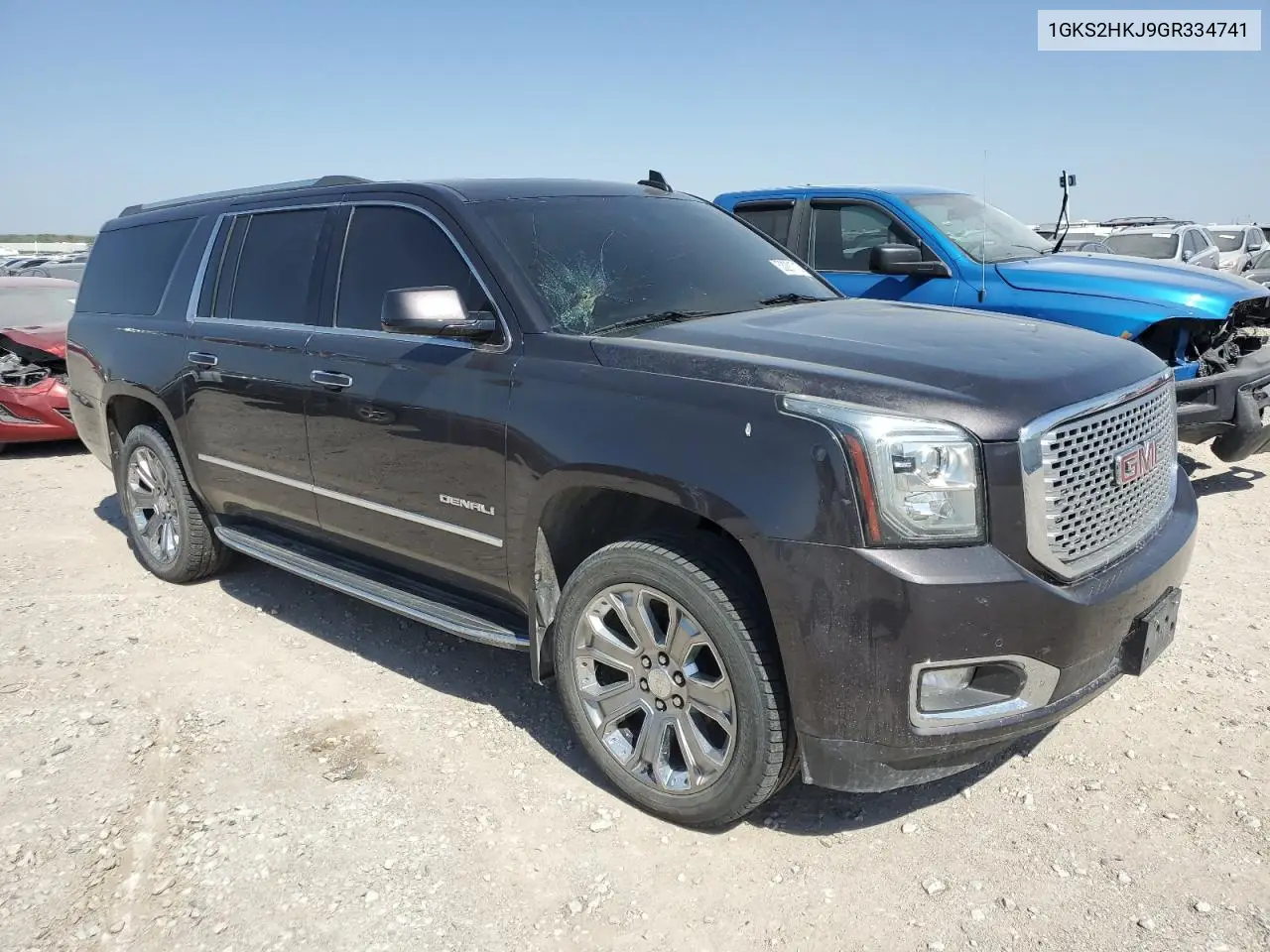 2016 GMC Yukon Xl Denali VIN: 1GKS2HKJ9GR334741 Lot: 53291715